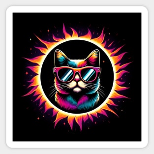 Eclipse Whiskers - Celestial Feline Sticker